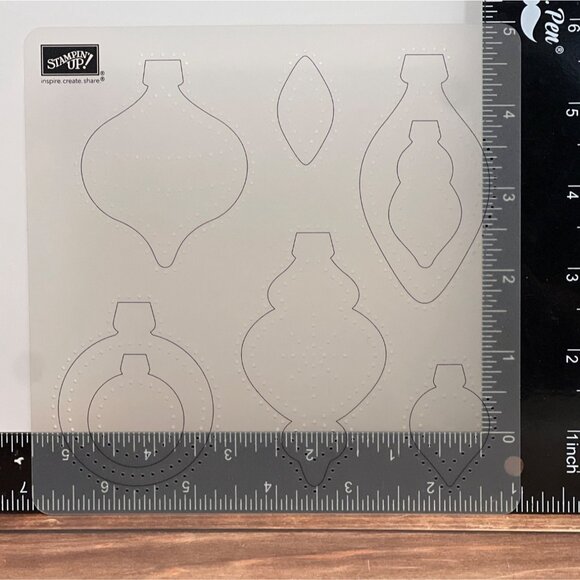 Stampin Up! Stencils 5-Piece Set With Case - Picture 6 of 11